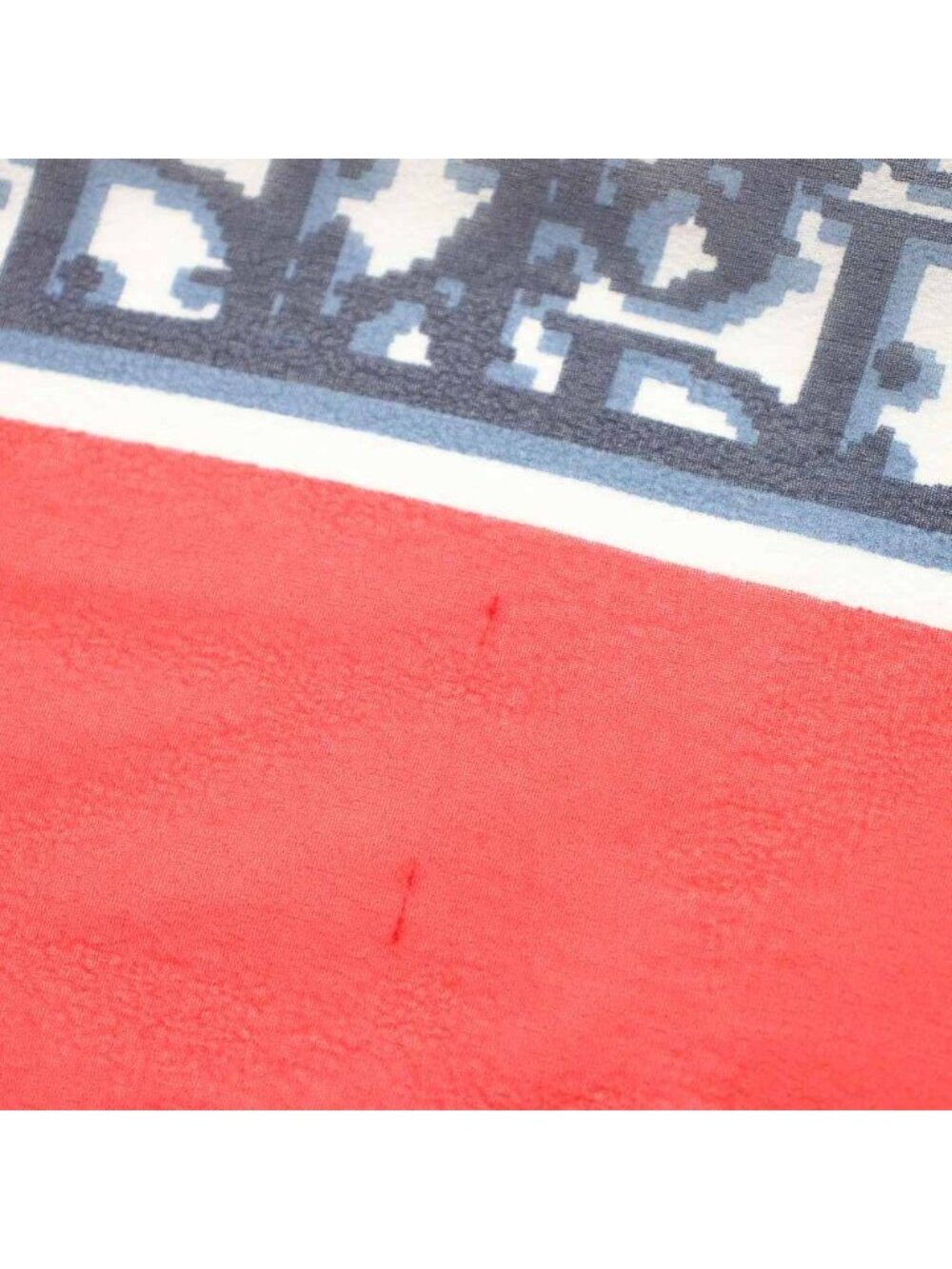 Dior Scarf Trotter Pattern All Over Red Navy White YT - Picture 6 of 6